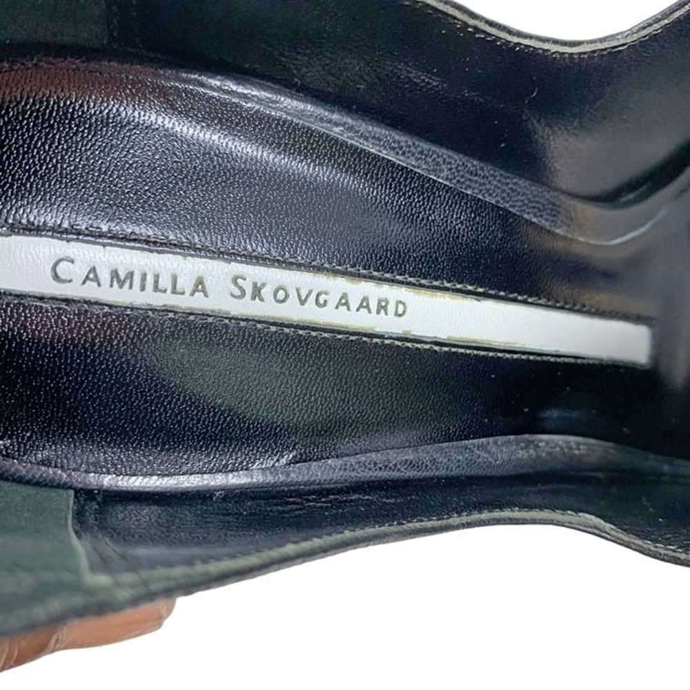 Camilla Skovgaard Tanganica Leather & Wood Wedge … - image 10