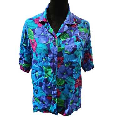 Liz Claiborne womens vintage Hawaiian shirt, size 