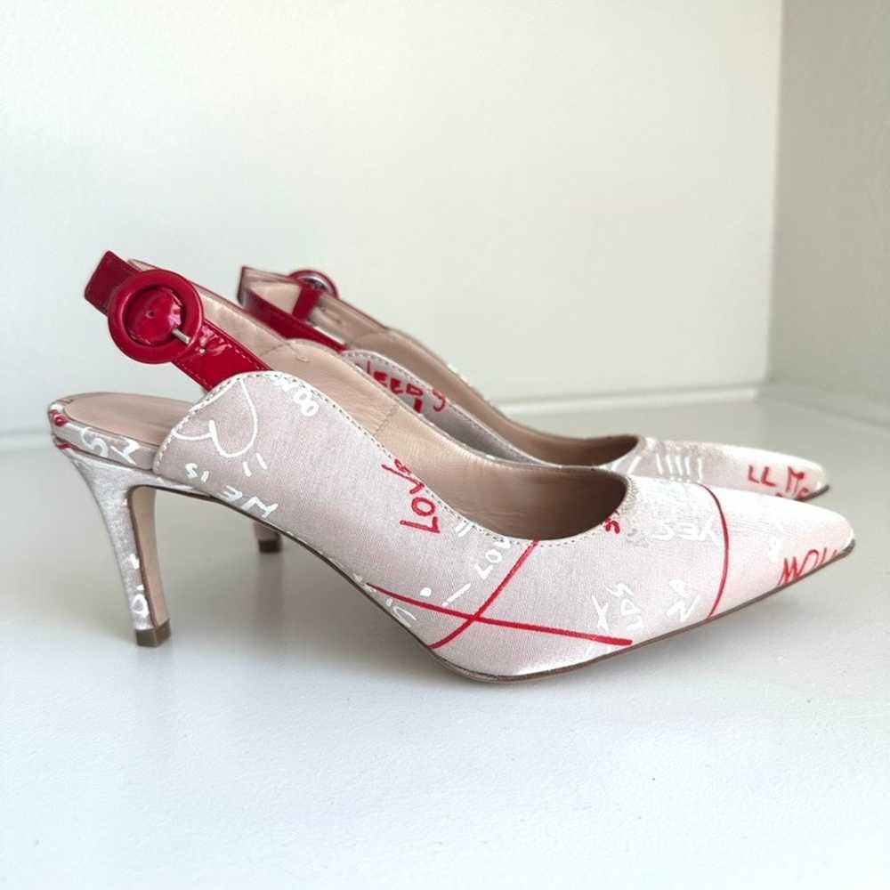 Dee Keller Slingback Heels - Graffiti Print Size … - image 4