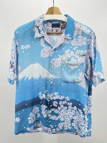 Blue Blue Japan Mt. Fuji Cherry Blossom Shirt