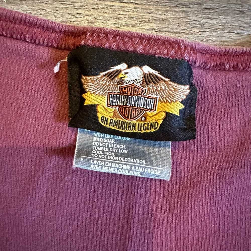 Vintage 90s '98 Maroon Harley Davidson 95 Year An… - image 4