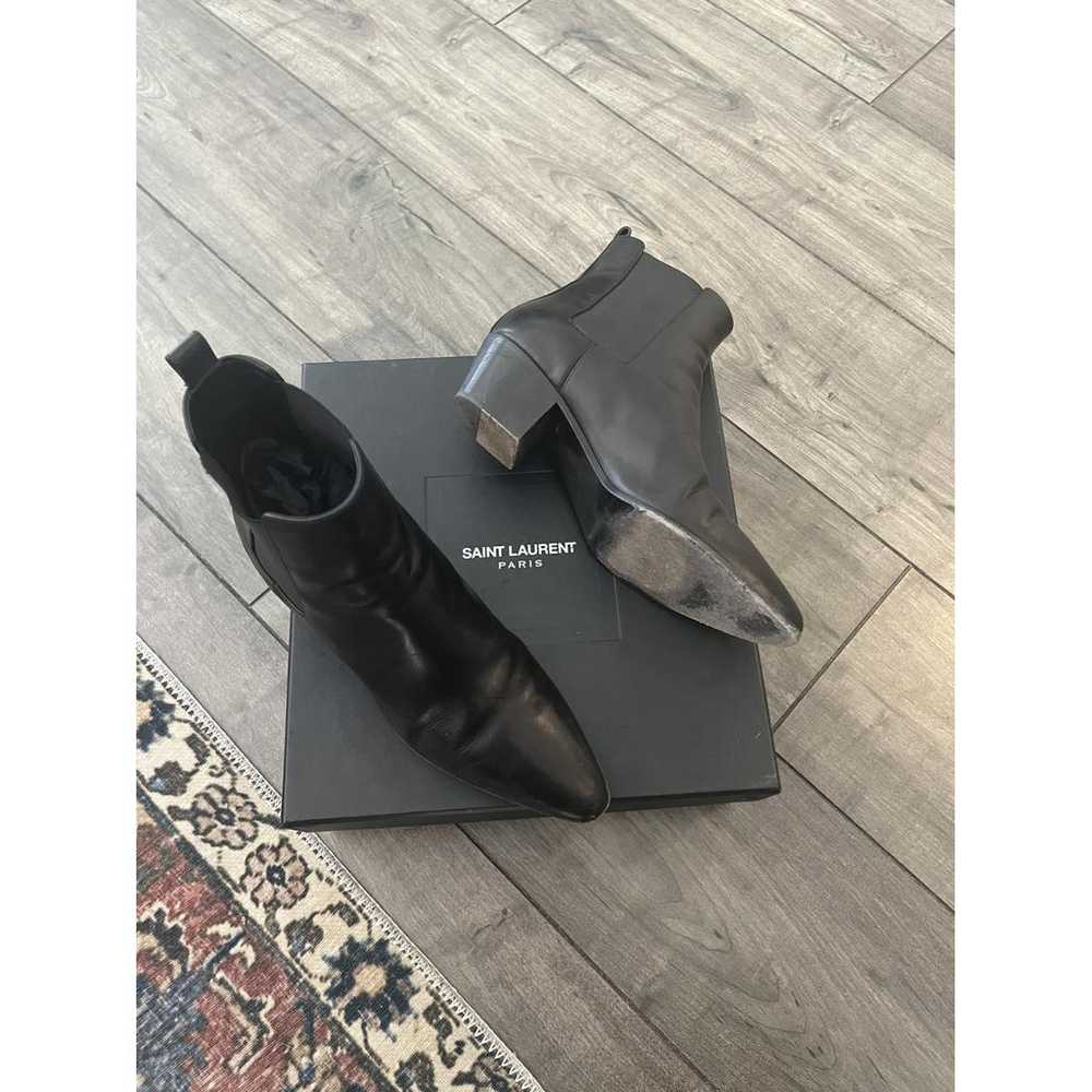 Saint Laurent Leather ankle boots - image 2