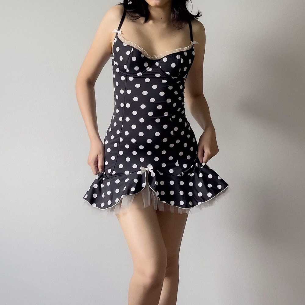 Victoria's Secret Romantic Black With White Polka… - image 3