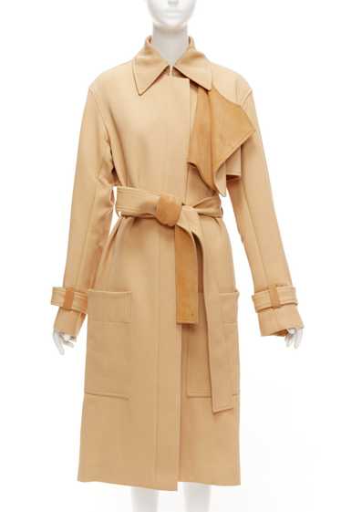 Celine OLD CELINE Phoebe Philo tan wool goat leat… - image 1