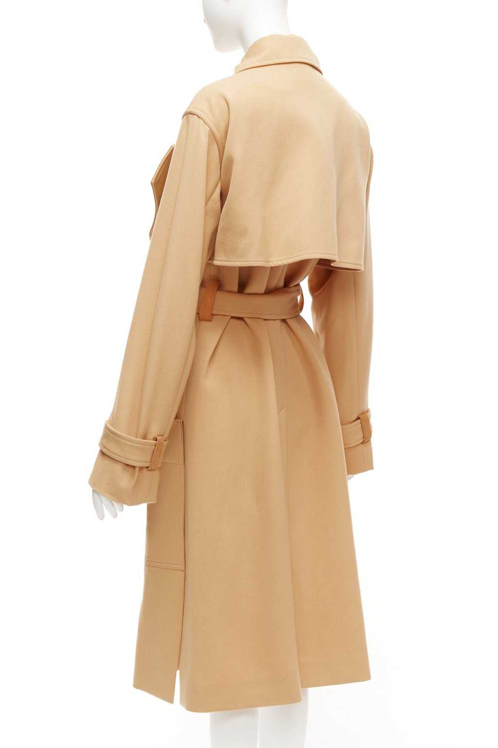 Celine OLD CELINE Phoebe Philo tan wool goat leat… - image 7