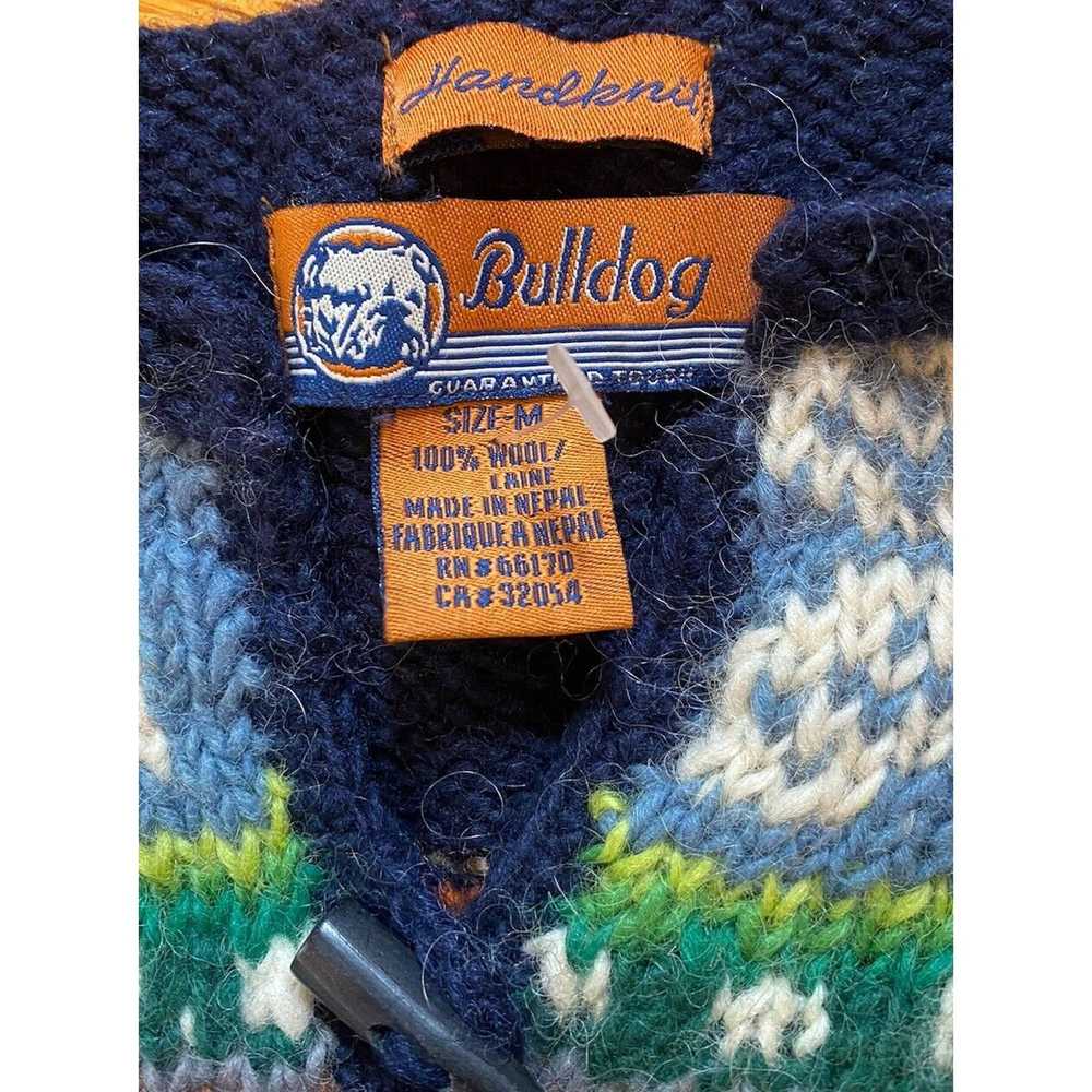 Unbrnd VTG Cottagecore Bulldog Wool Cardigan Swea… - image 2