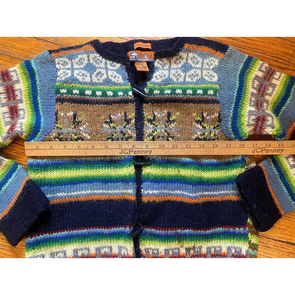 Unbrnd VTG Cottagecore Bulldog Wool Cardigan Swea… - image 5