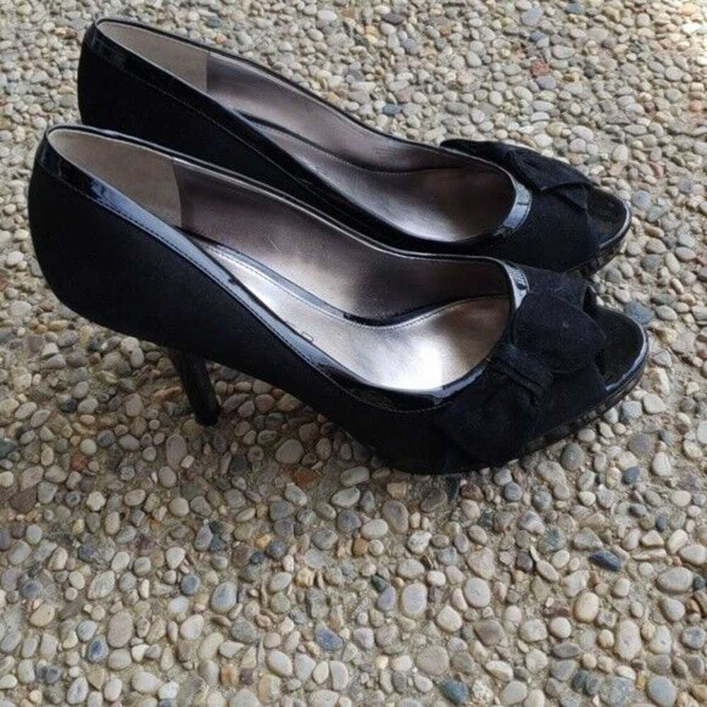 Marc Fisher Marc Fisher Pumps - Black Bow Open To… - image 2