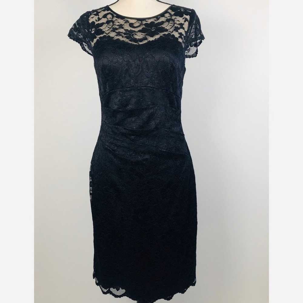 Eliza J Embroidered Lace Dress Size 8 - image 1