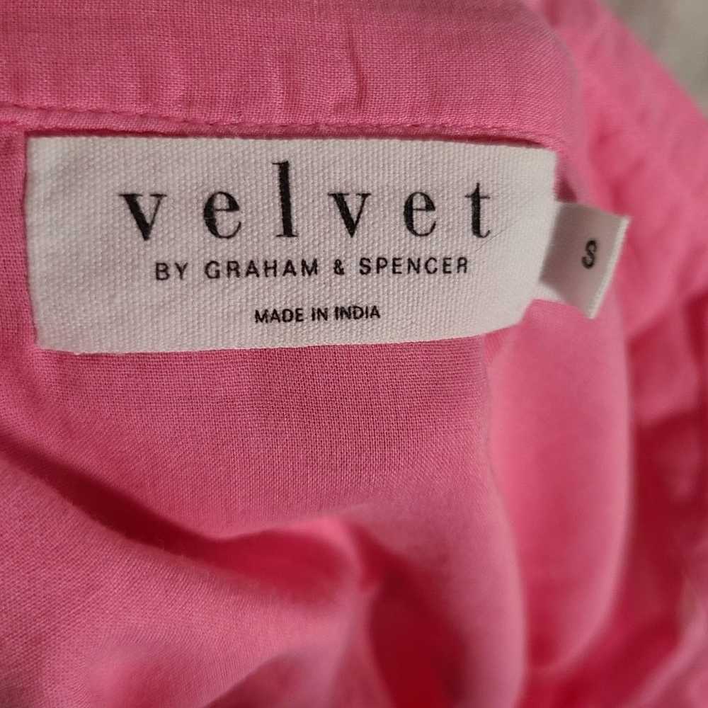 Velvet Velvet by Graham and Spencer pink button d… - image 8