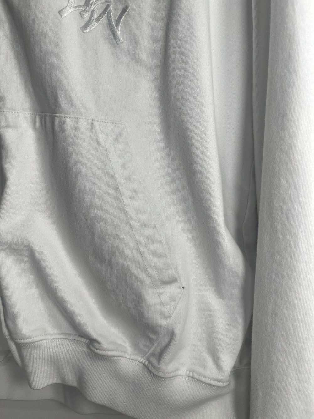 Vetements Vetements white baseball zip up hoodie - image 4