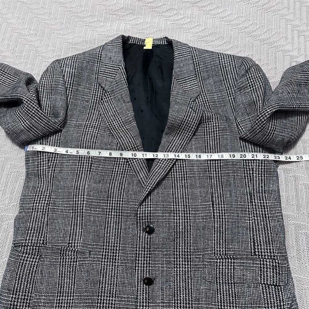 Vintage Vintage black and white glen check plaid … - image 8