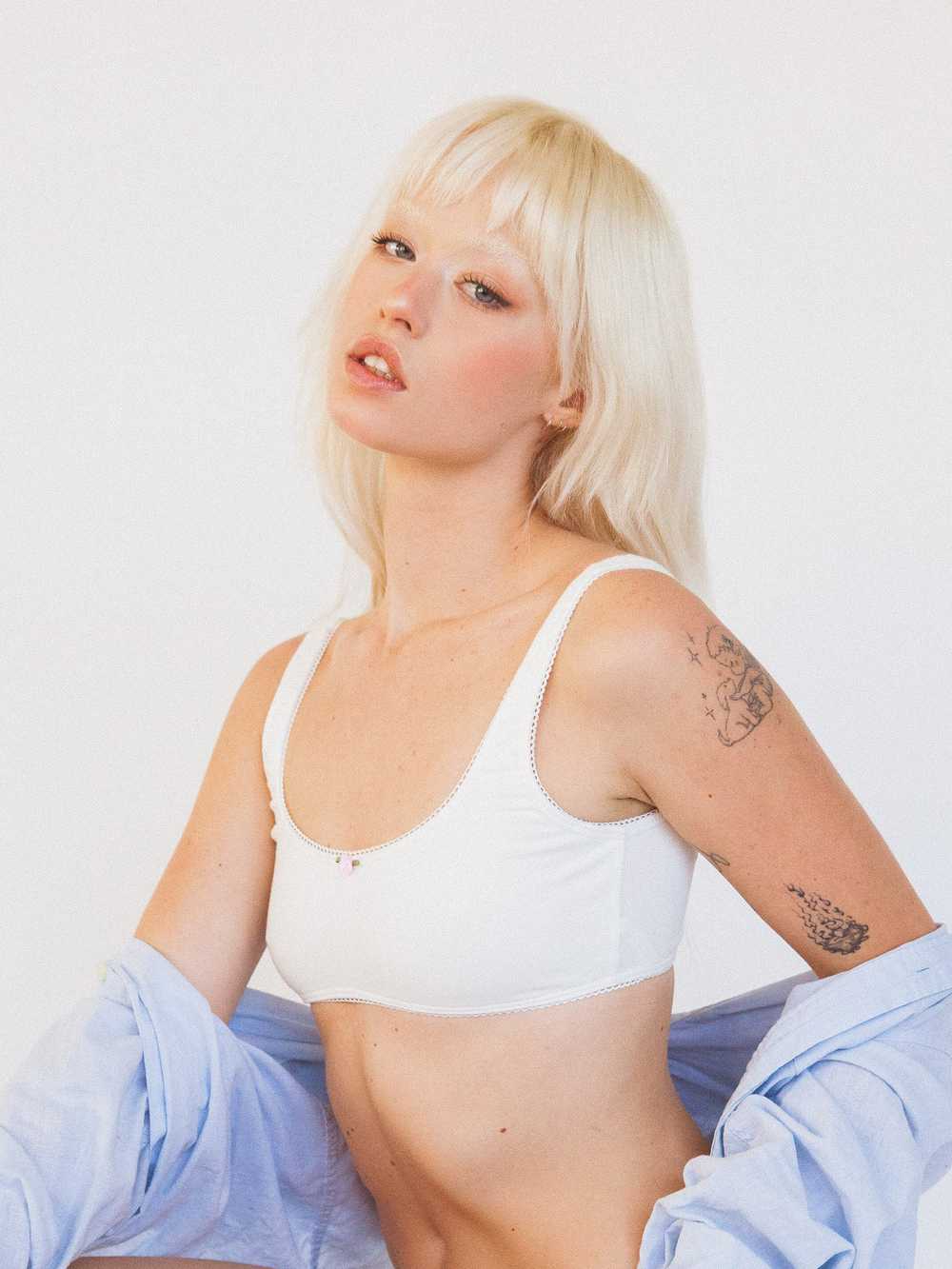 Rat Boi SCOOP BACK BRALETTE IN CLOUD - image 3