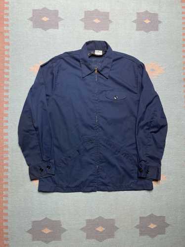 ジャケット・アウター 60s 70s CORPORATE STAFF WORK JACKET Men's VTG 60s Blue Work Jacket Sz Small 36 1960s Rayon Blend