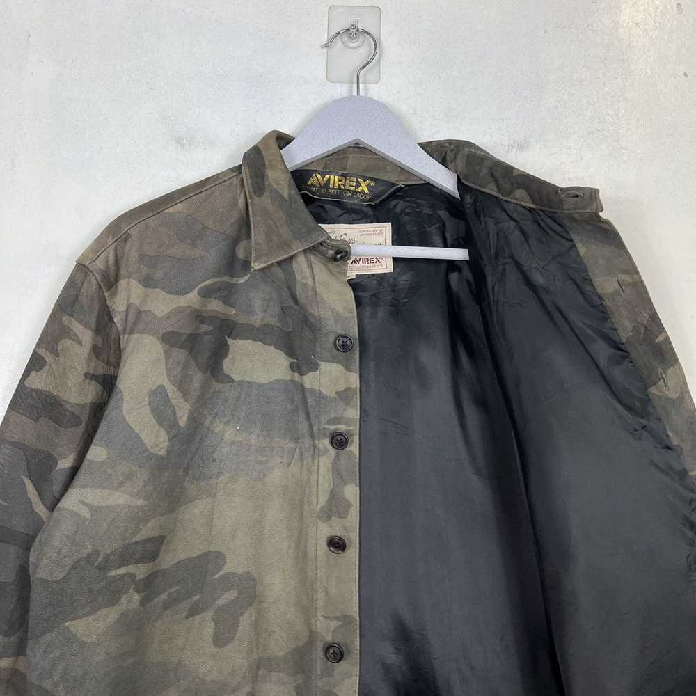 Avirex 🔥 AVIREX CAMO LEATHER SHIRTS JACKET - image 10