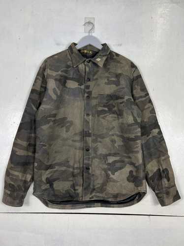 Avirex 🔥 AVIREX CAMO LEATHER SHIRTS JACKET - image 1