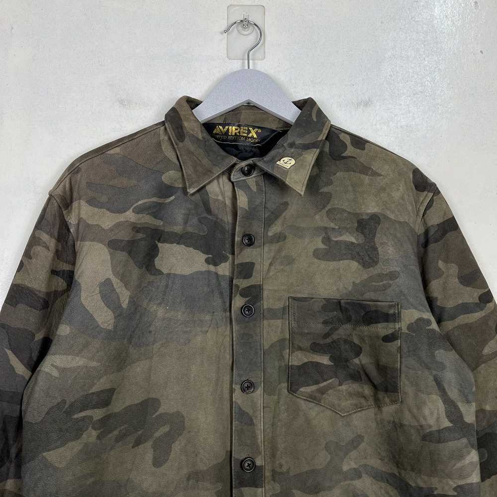 Avirex 🔥 AVIREX CAMO LEATHER SHIRTS JACKET - image 3