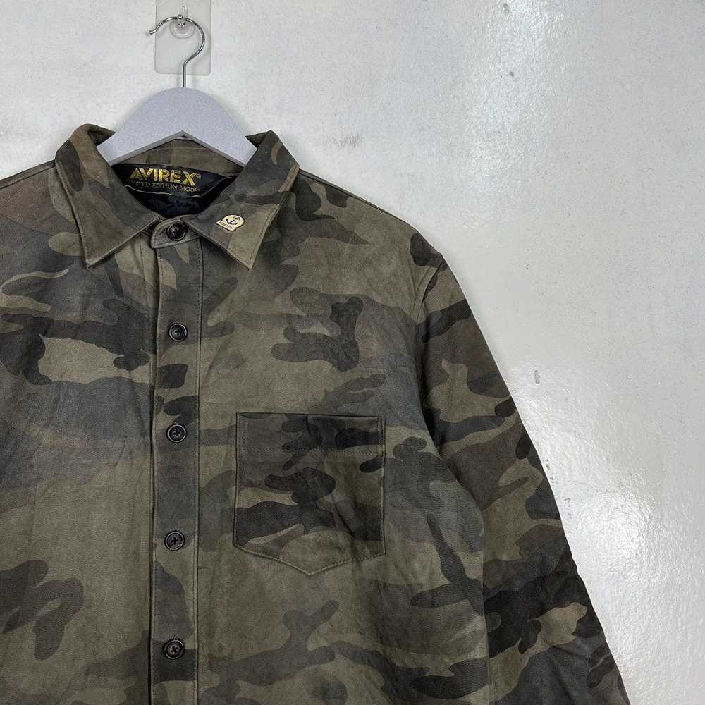 Avirex 🔥 AVIREX CAMO LEATHER SHIRTS JACKET - image 6