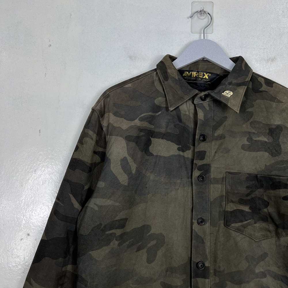 Avirex 🔥 AVIREX CAMO LEATHER SHIRTS JACKET - image 7