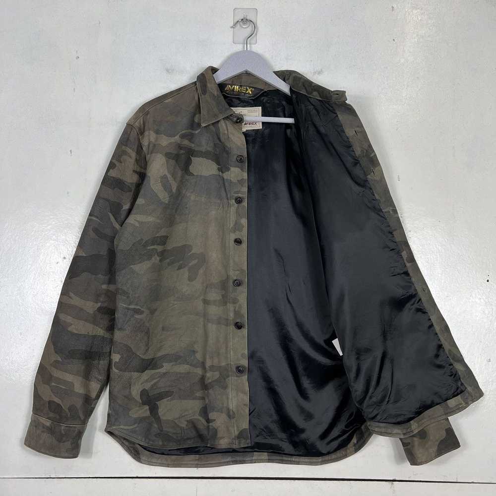 Avirex 🔥 AVIREX CAMO LEATHER SHIRTS JACKET - image 9