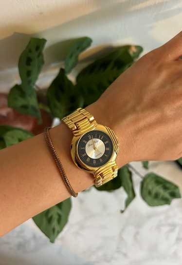 Vintage Womens Gold Gina Polli Quartz Watch