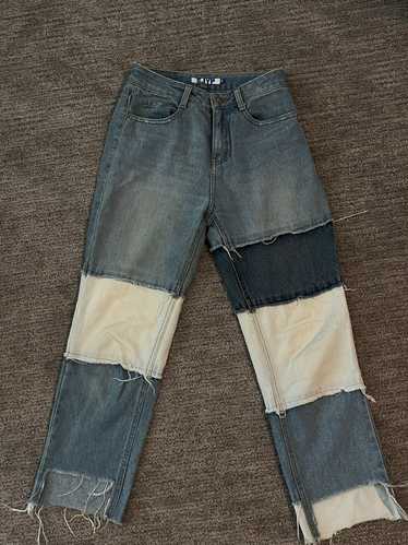 SJYP SJYP Patched Denim Jeans