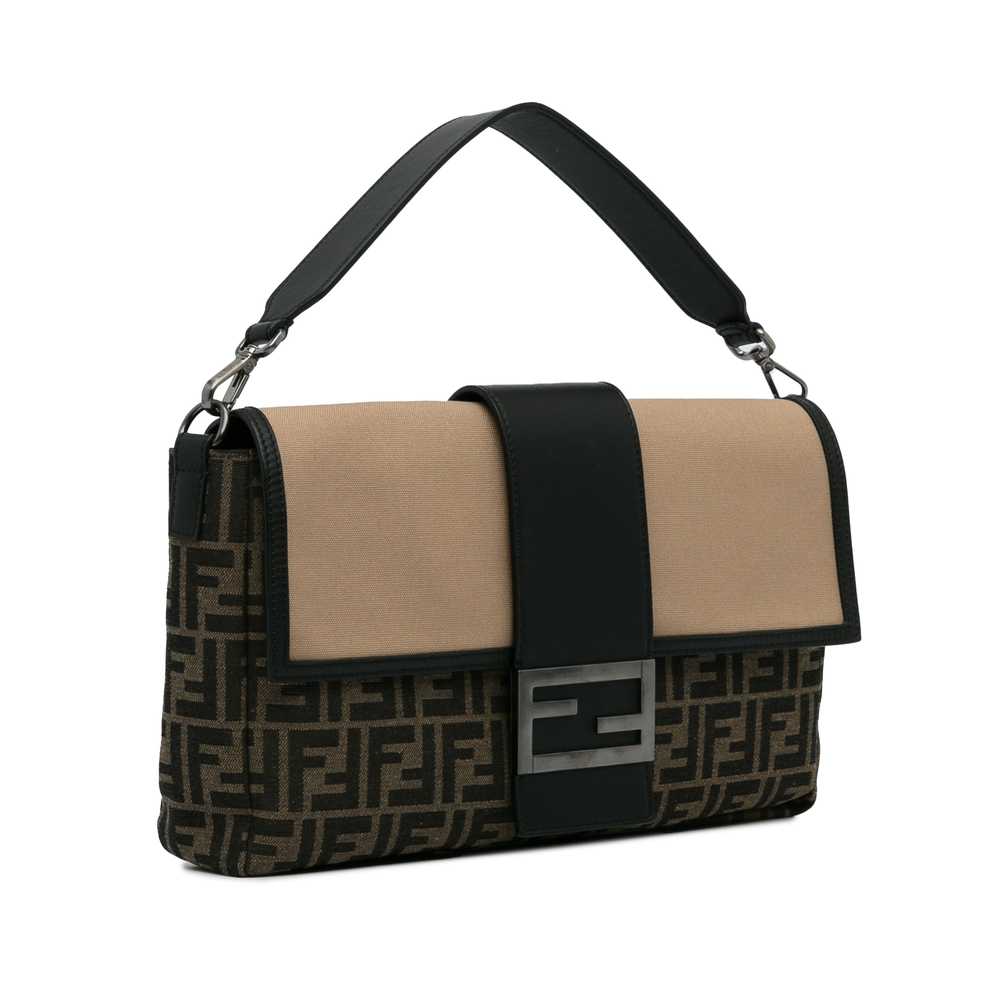 Brown Fendi Zucca Convertible Baguette Satchel - image 2