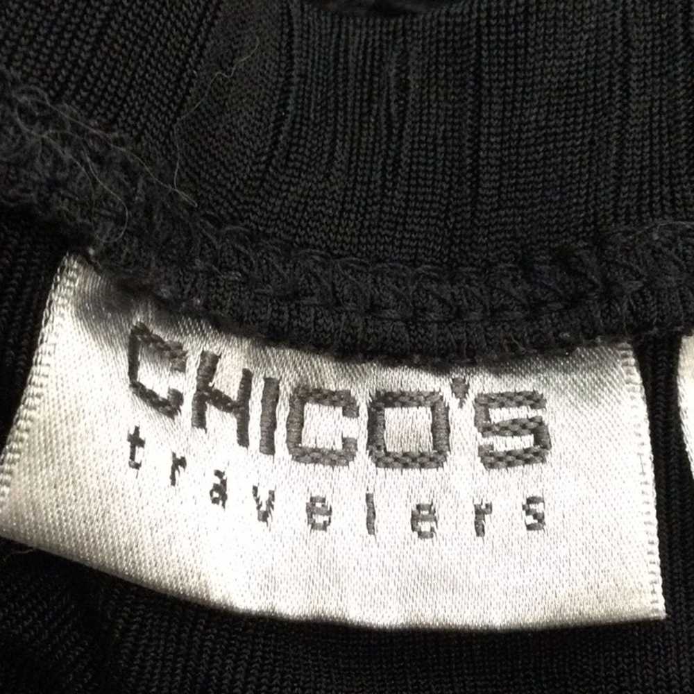 Chicos Chico's Travelers Black Elastic Waist Stra… - image 11