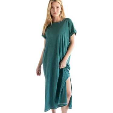 Green Cotton Maxi Dress