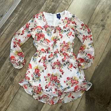 Disney beauty and the beast floral romper - image 1