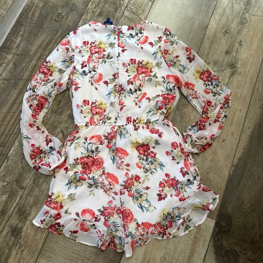 Disney beauty and the beast floral romper - image 3