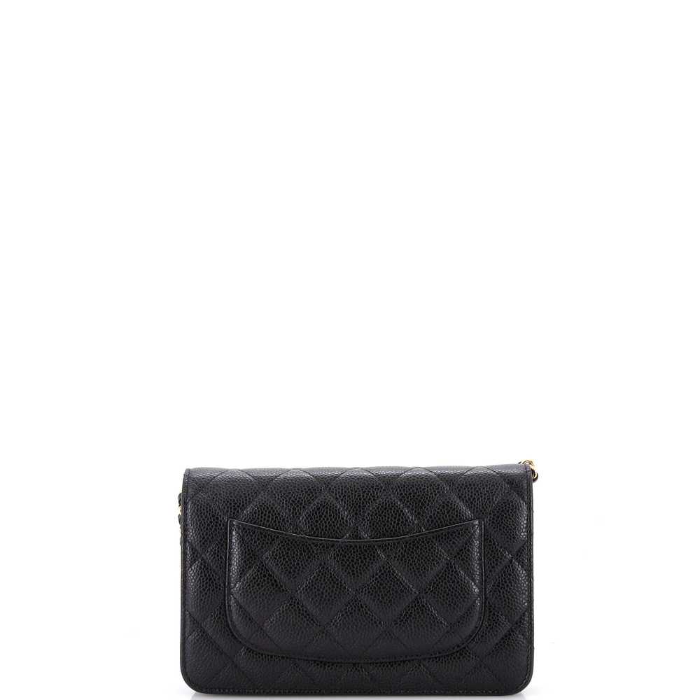 CHANEL Wallet on Chain Quilted Caviar - image 4