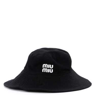 Miu Miu Logo Drill Hat Cotton