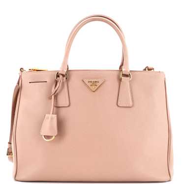 PRADA Galleria Double Zip Tote Saffiano Leather L… - image 1