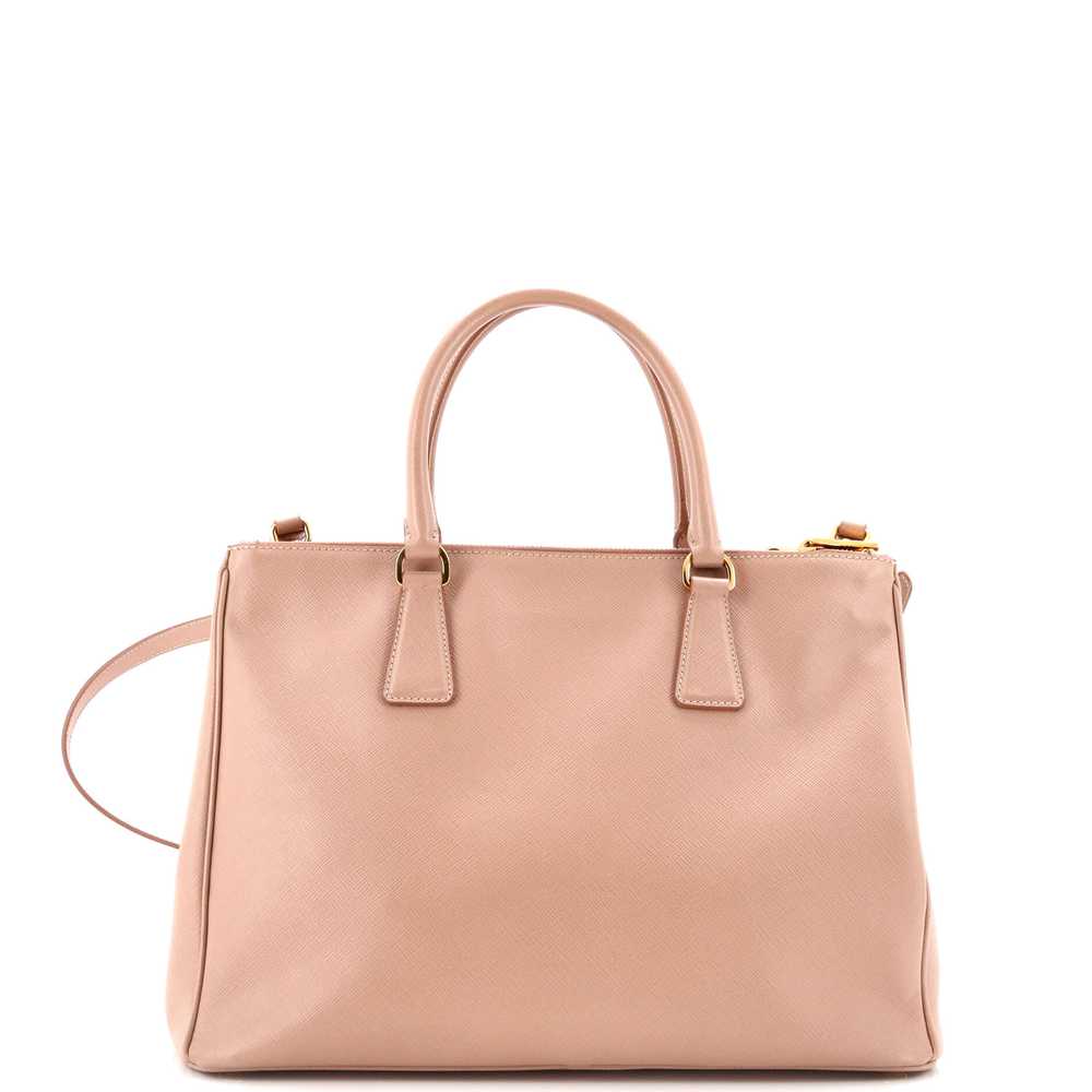 PRADA Galleria Double Zip Tote Saffiano Leather L… - image 3