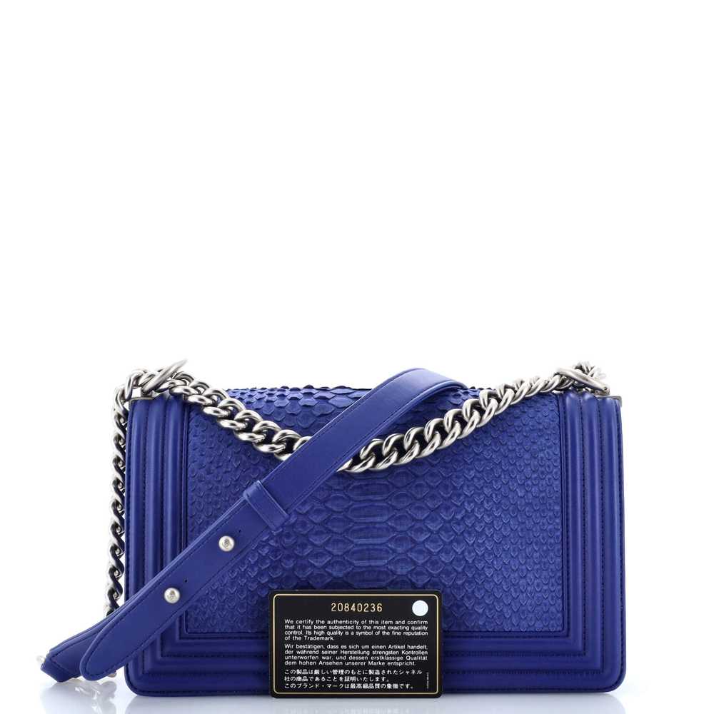 CHANEL Boy Flap Bag Python Old Medium - image 2