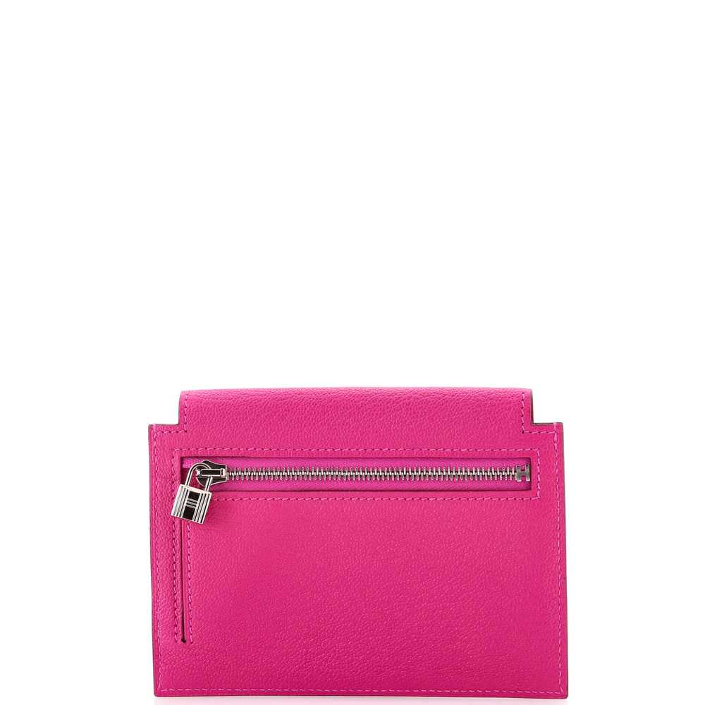 Hermes Kelly Pocket Compact Wallet Chevre Mysore - image 3