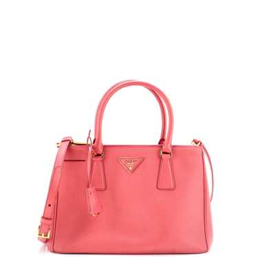 PRADA Galleria Double Zip Tote Saffiano Leather Sm