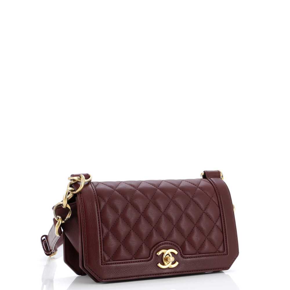 CHANEL Chain Link Full Flap Bag Quilted Grained C… - image 3