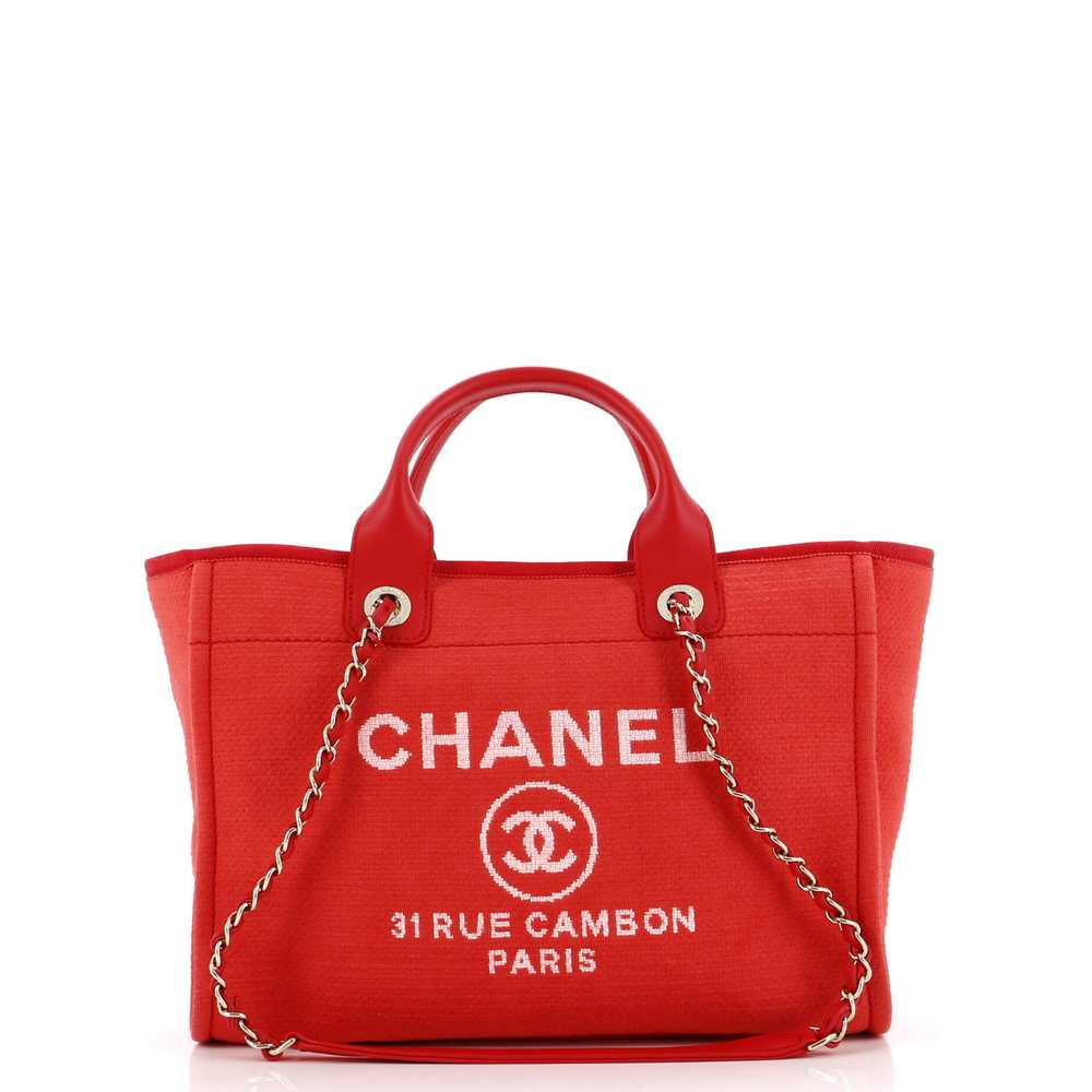 CHANEL Deauville NM Tote Mixed Fibers Small - image 1