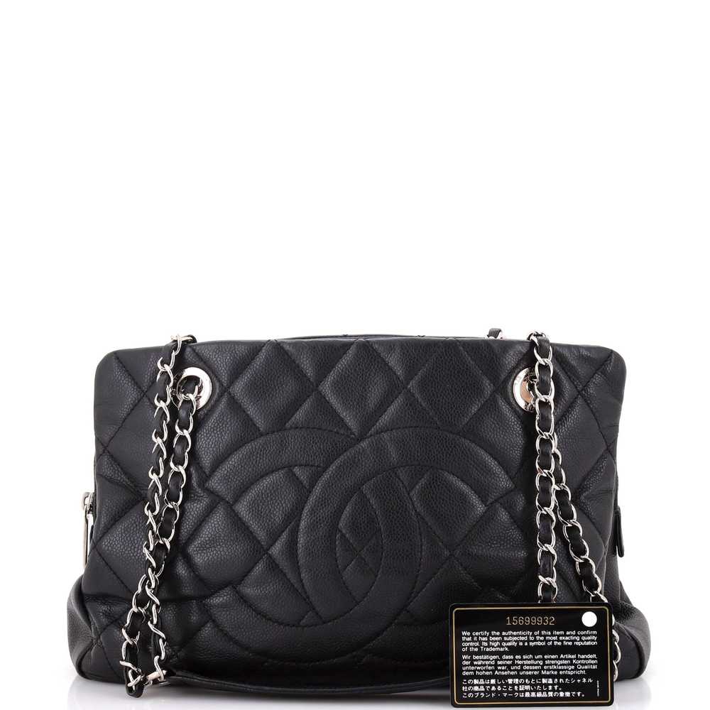 CHANEL Timeless CC Shopping Tote Quilted Caviar M… - image 2