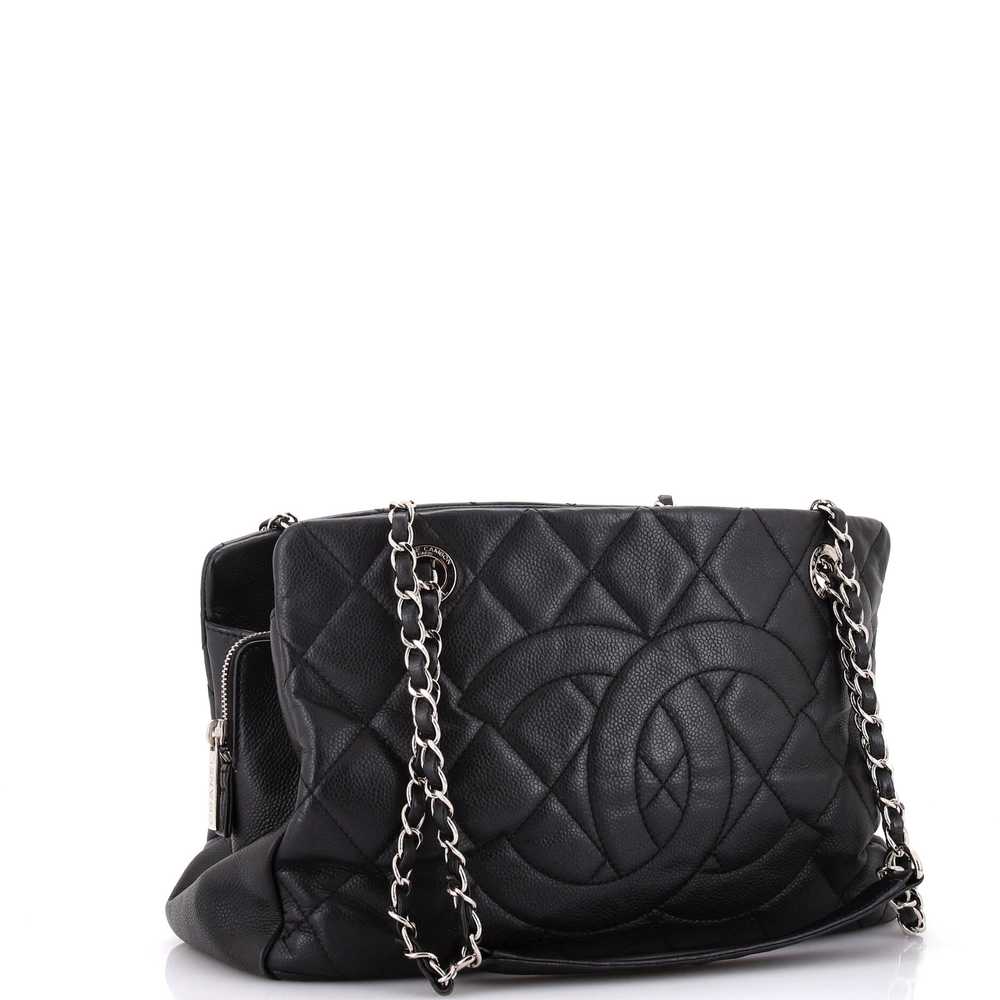 CHANEL Timeless CC Shopping Tote Quilted Caviar M… - image 3