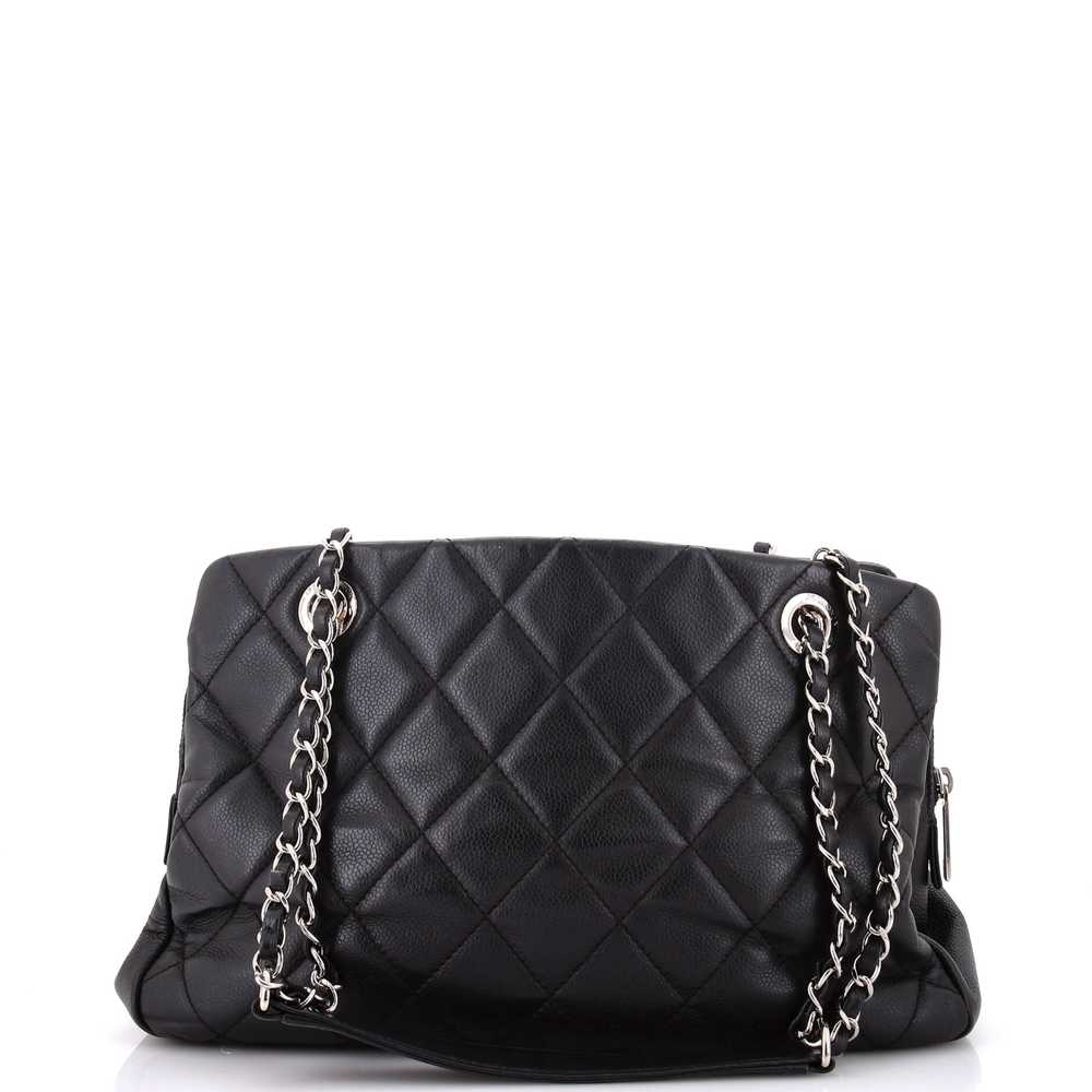 CHANEL Timeless CC Shopping Tote Quilted Caviar M… - image 4