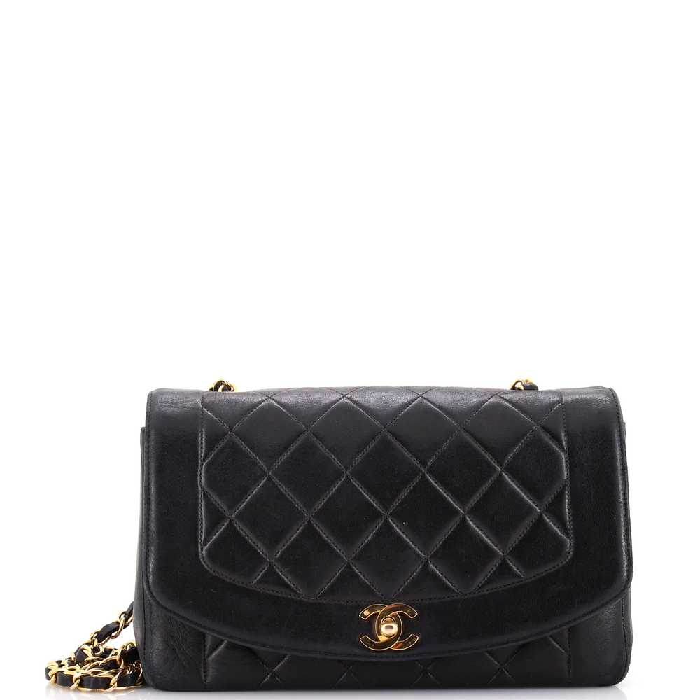 CHANEL Vintage Diana Flap Bag Quilted Lambskin Me… - image 1