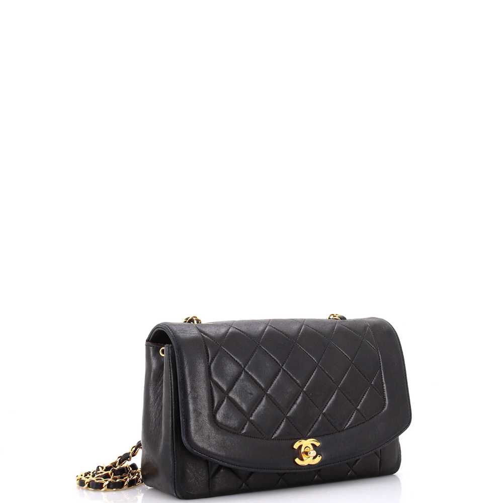 CHANEL Vintage Diana Flap Bag Quilted Lambskin Me… - image 2