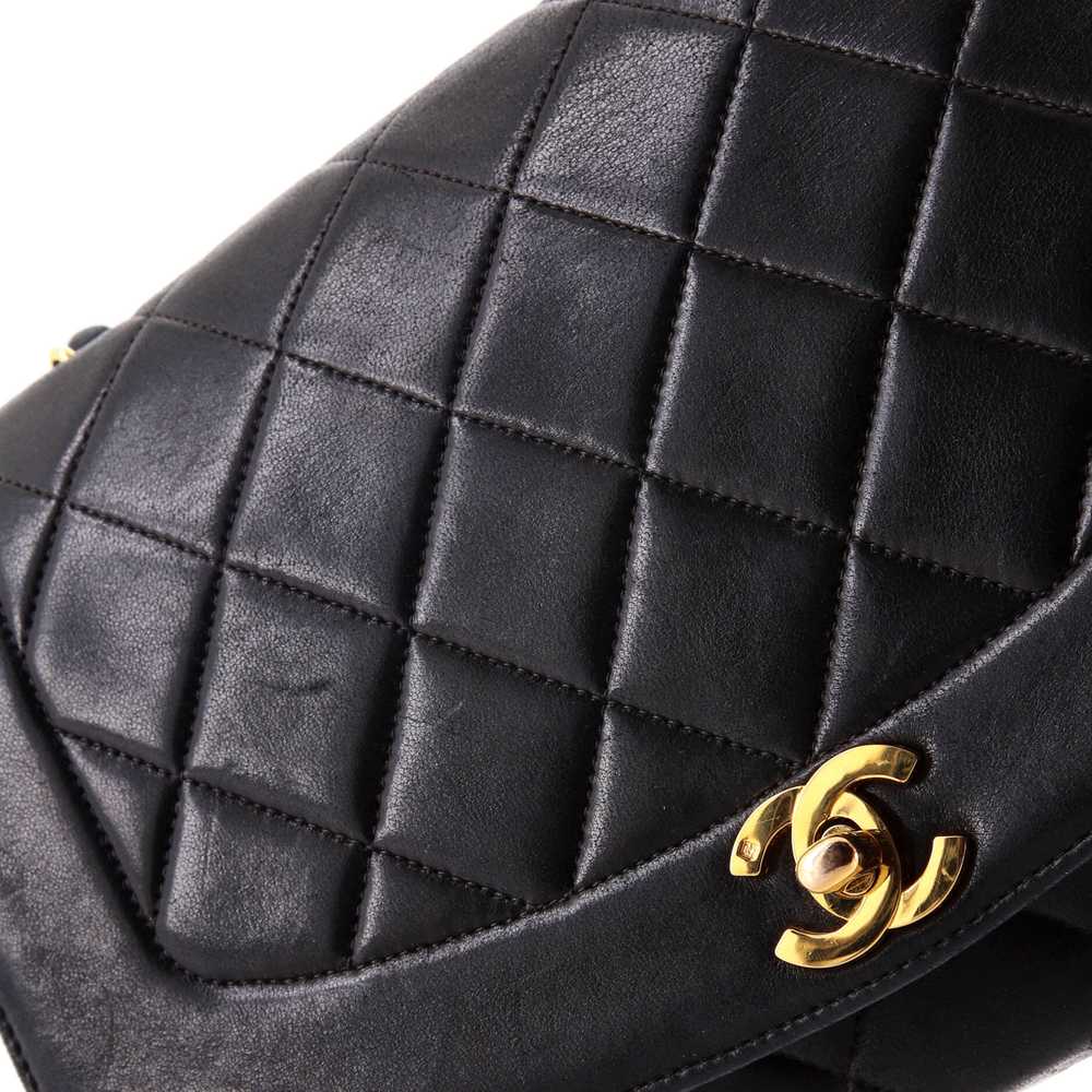 CHANEL Vintage Diana Flap Bag Quilted Lambskin Me… - image 7