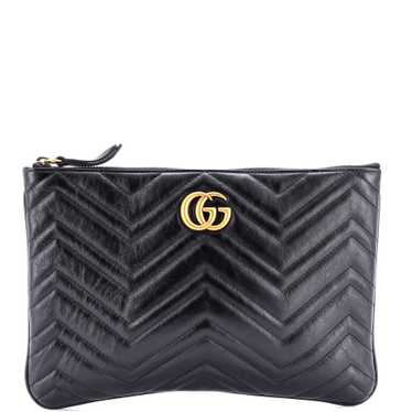 GUCCI GG Marmont Pouch Matelasse Leather