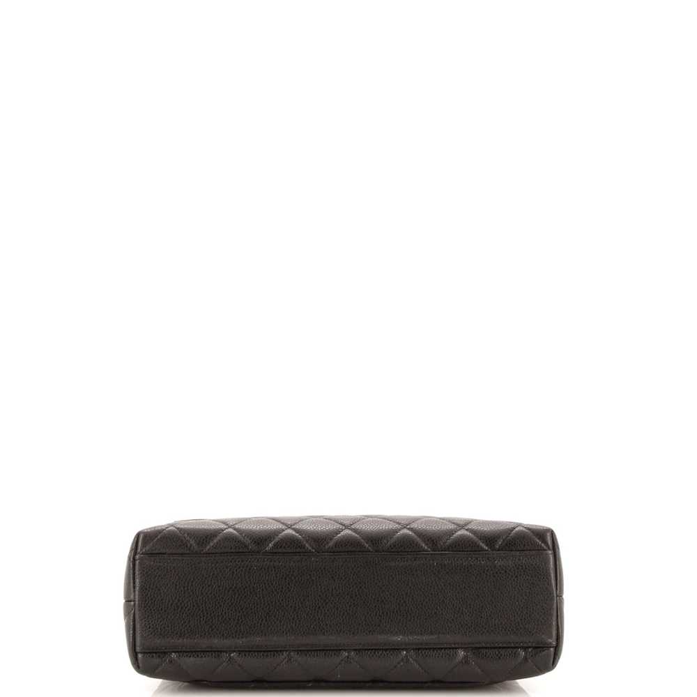 CHANEL Vintage Classic Top Handle Flap Bag Quilte… - image 4