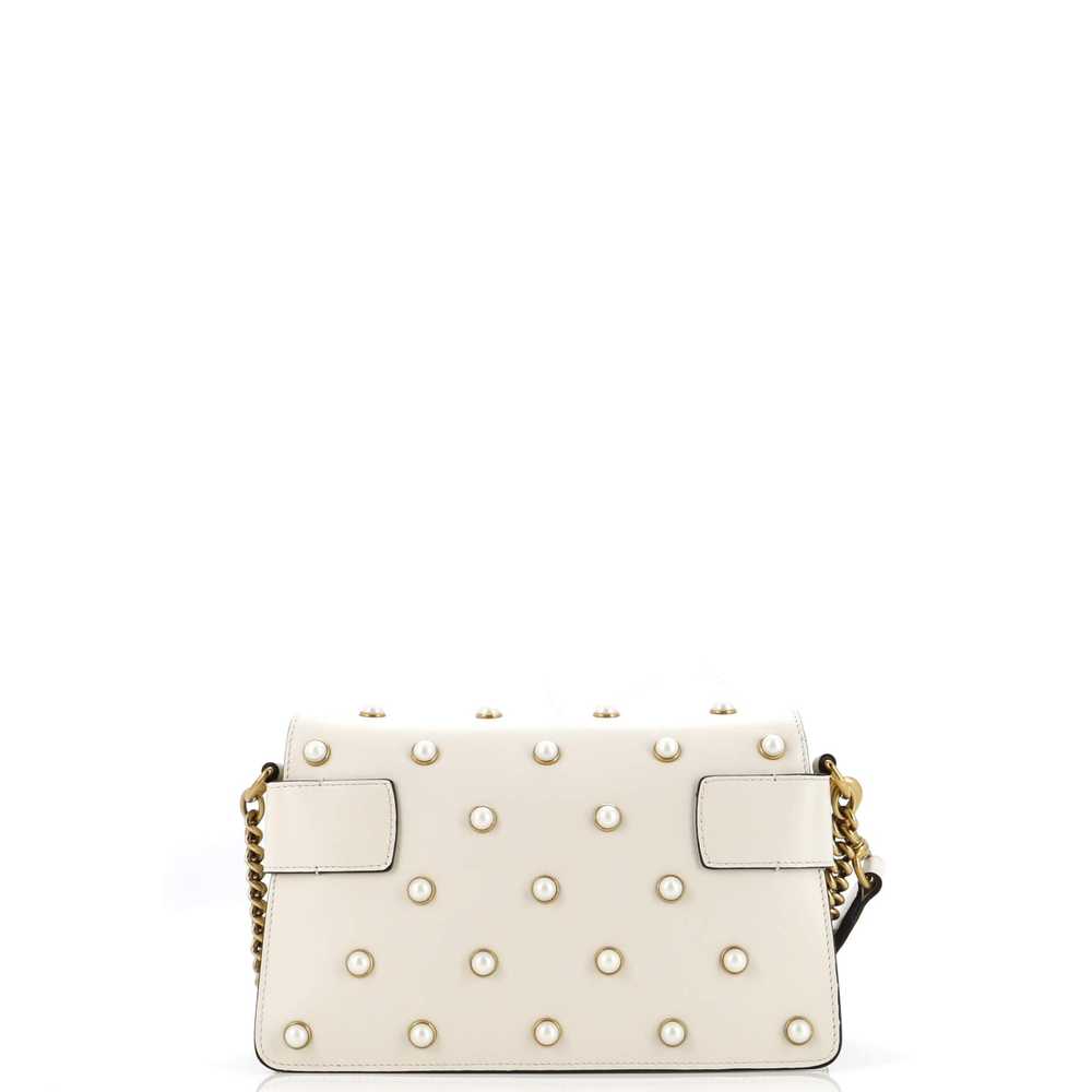 GUCCI Broadway Pearly Bee Shoulder Bag Embellishe… - image 3