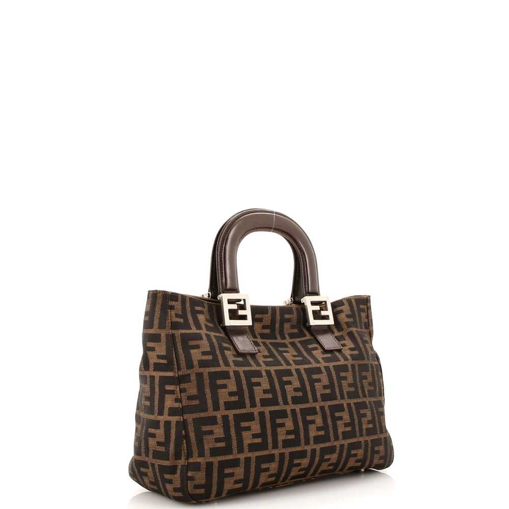 FENDI Vintage FF Handle Tote Zucca Canvas Small - image 2